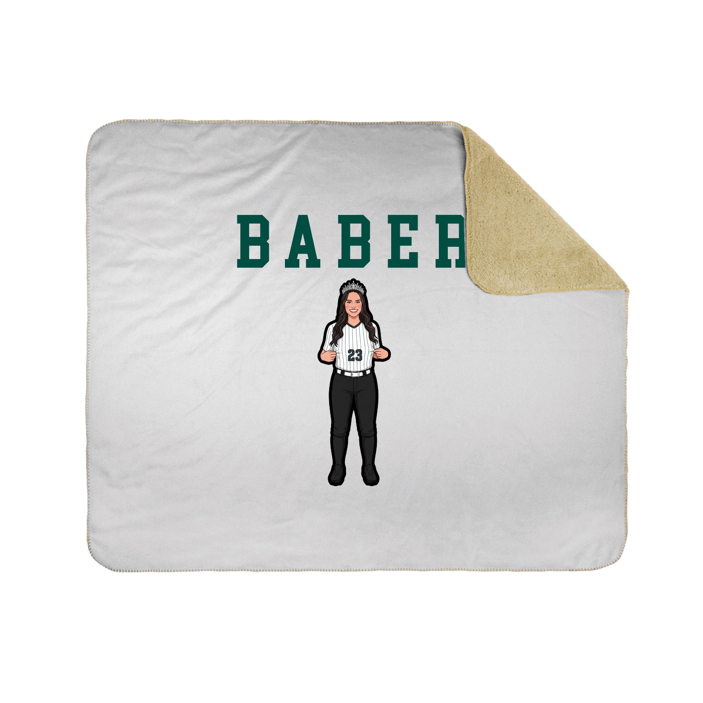 Throw Blanket — Shirsey in White