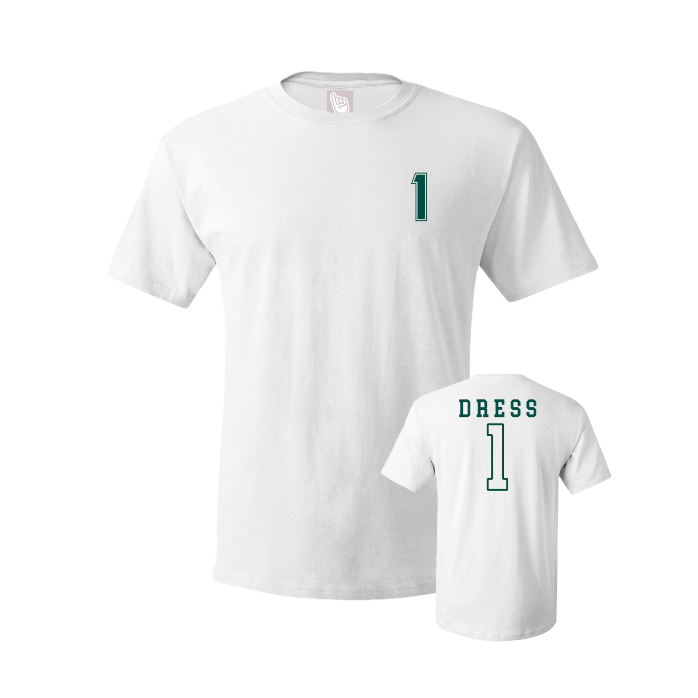 Youth Tee — Chest Back in White