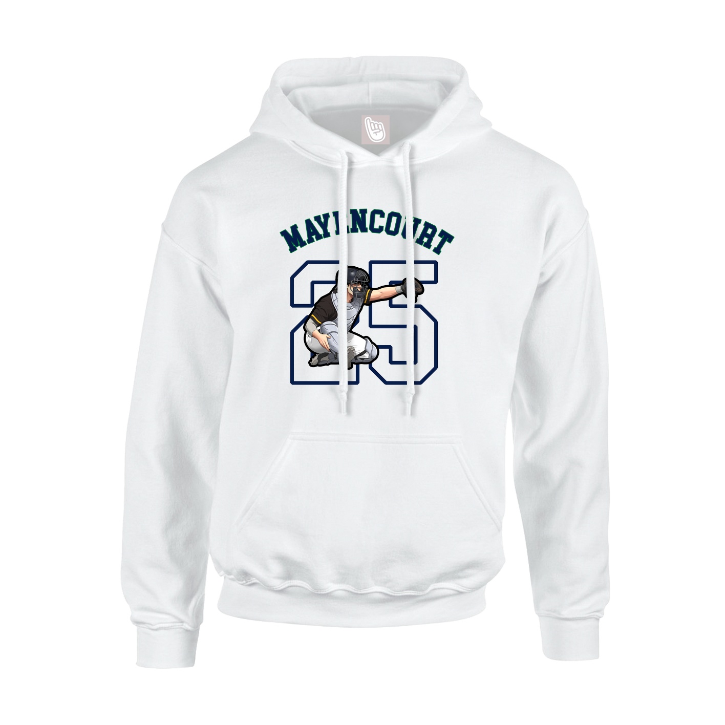 Youth Hoodie — Shirsey Arch in White