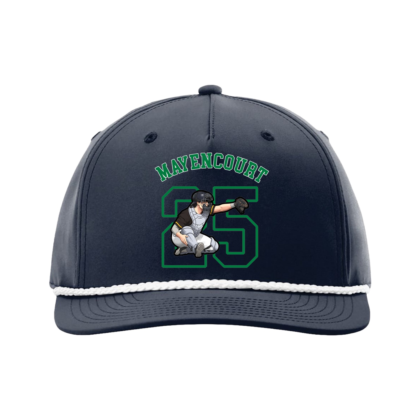 Five-Panel Classic Rope Cap — Shirsey Arch in Navy