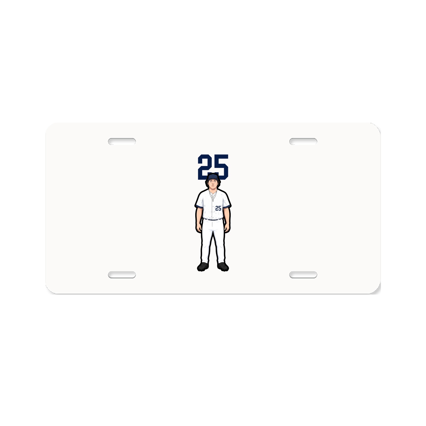 License Plate — Number Top in Classic
