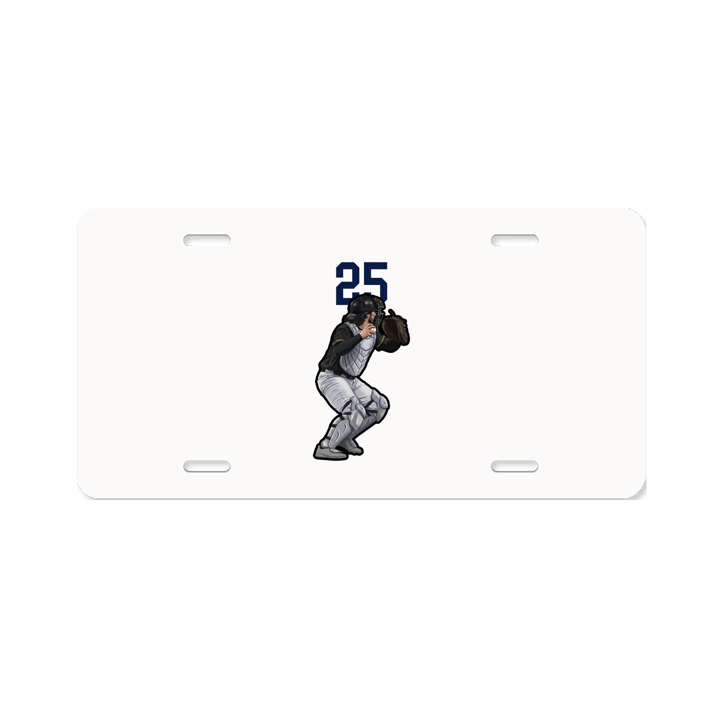 License Plate — Number Top in Classic