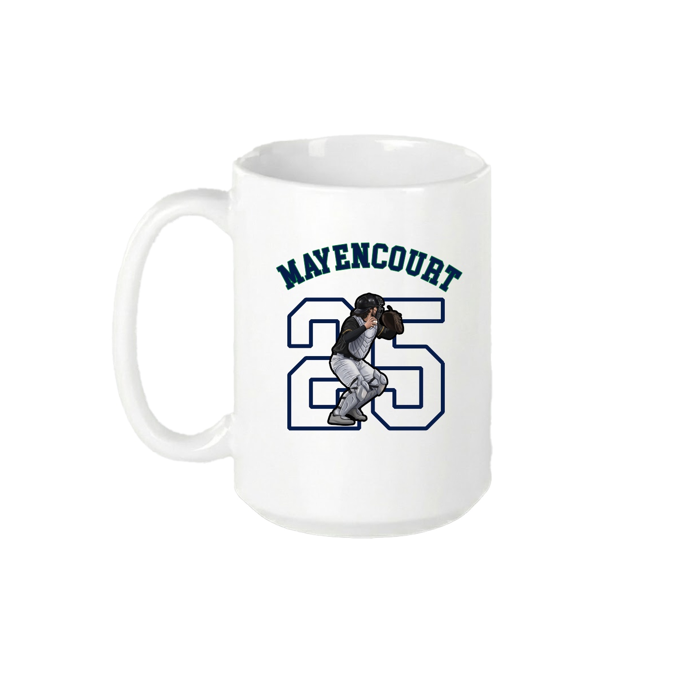 15oz Coffee Mug — Shirsey Arch in White