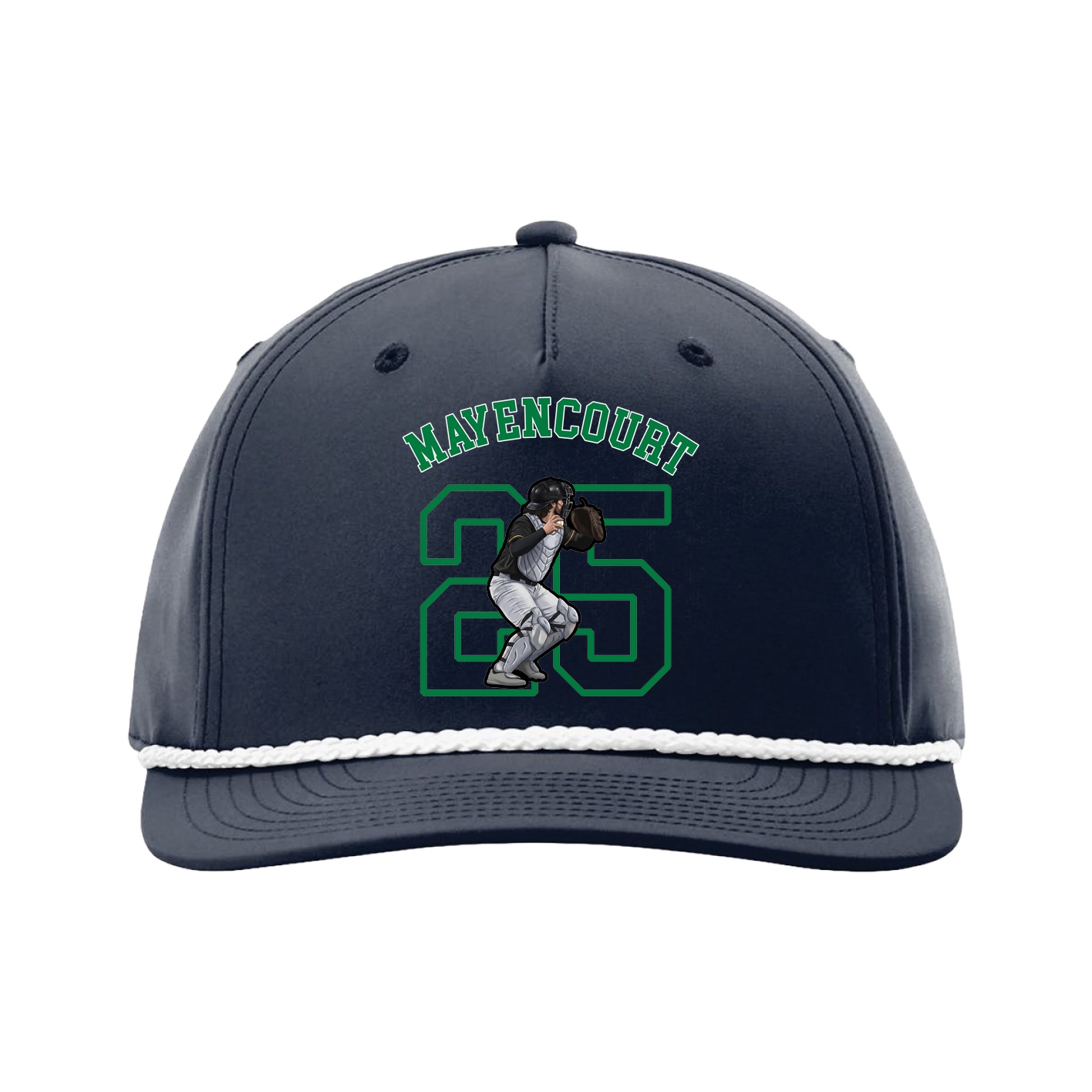 Five-Panel Classic Rope Cap — Shirsey Arch in Navy
