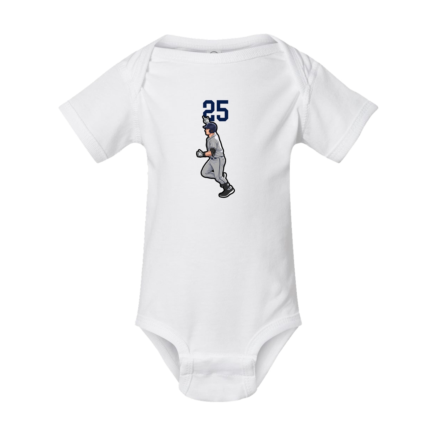 Baby Onesie — Number Top in White