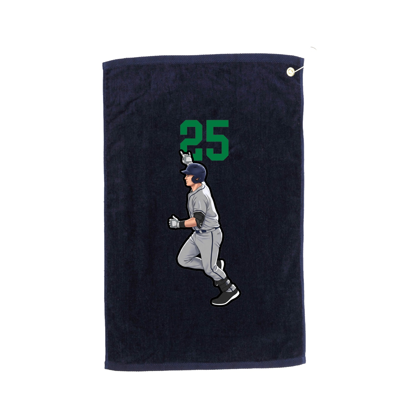 Golf Towel — Number Top in Navy