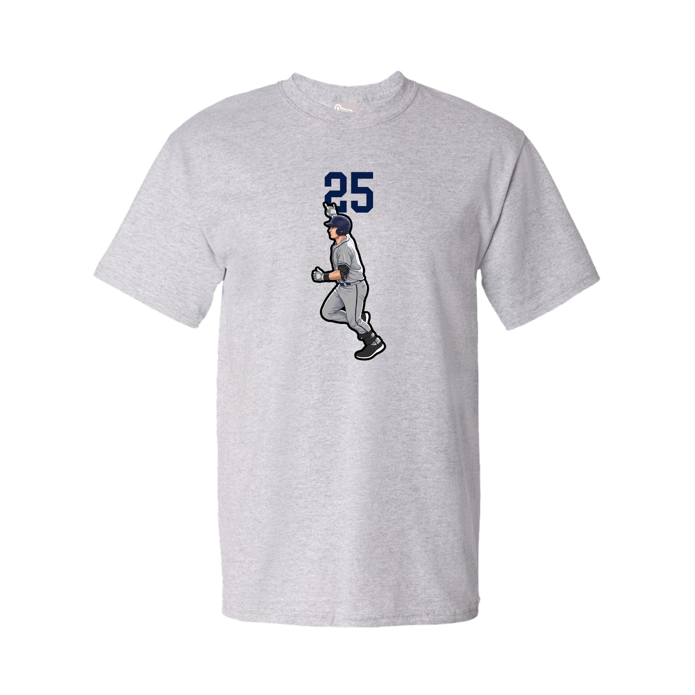 Youth Tee — Number Top in Grey