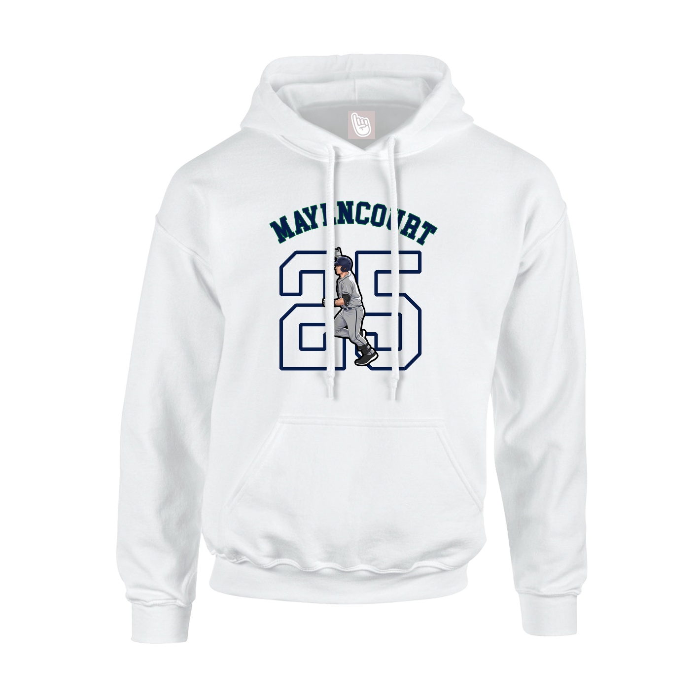 Youth Hoodie — Shirsey Arch in White