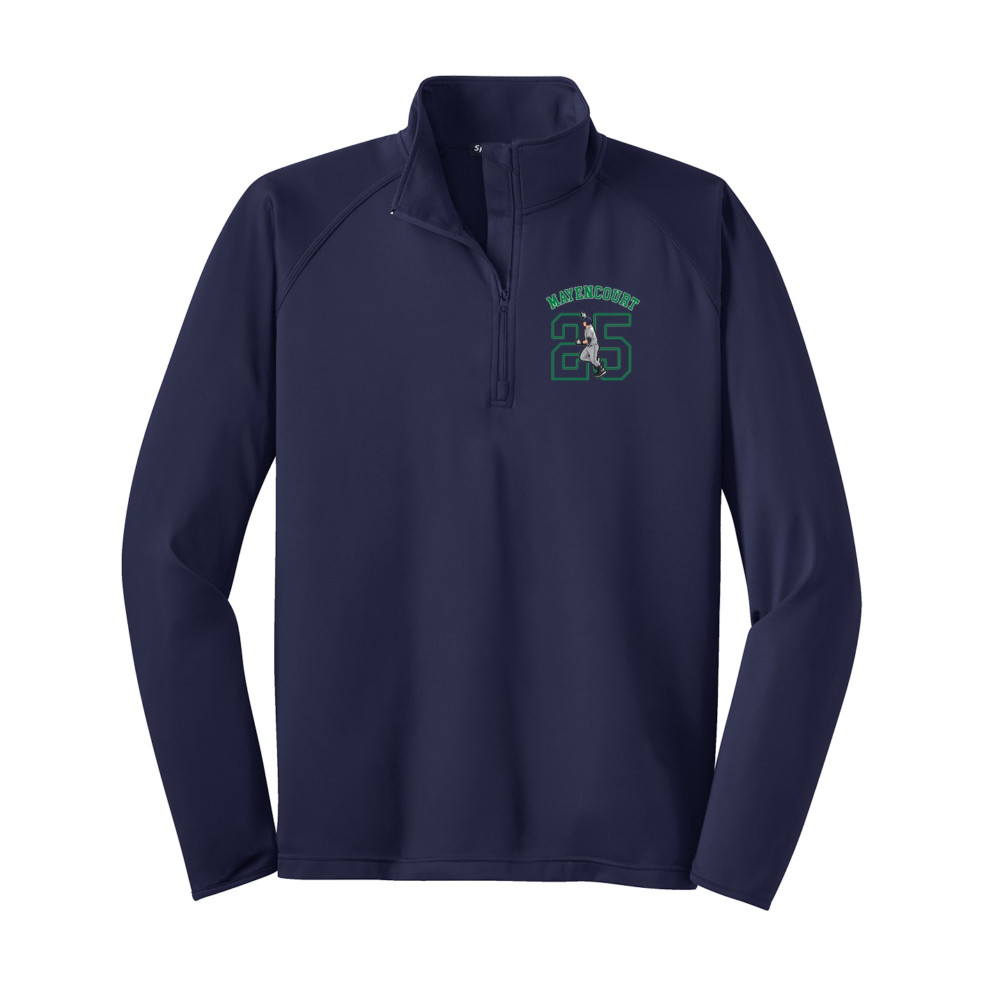Q-Zip Pullover — Shirsey Arch in Navy