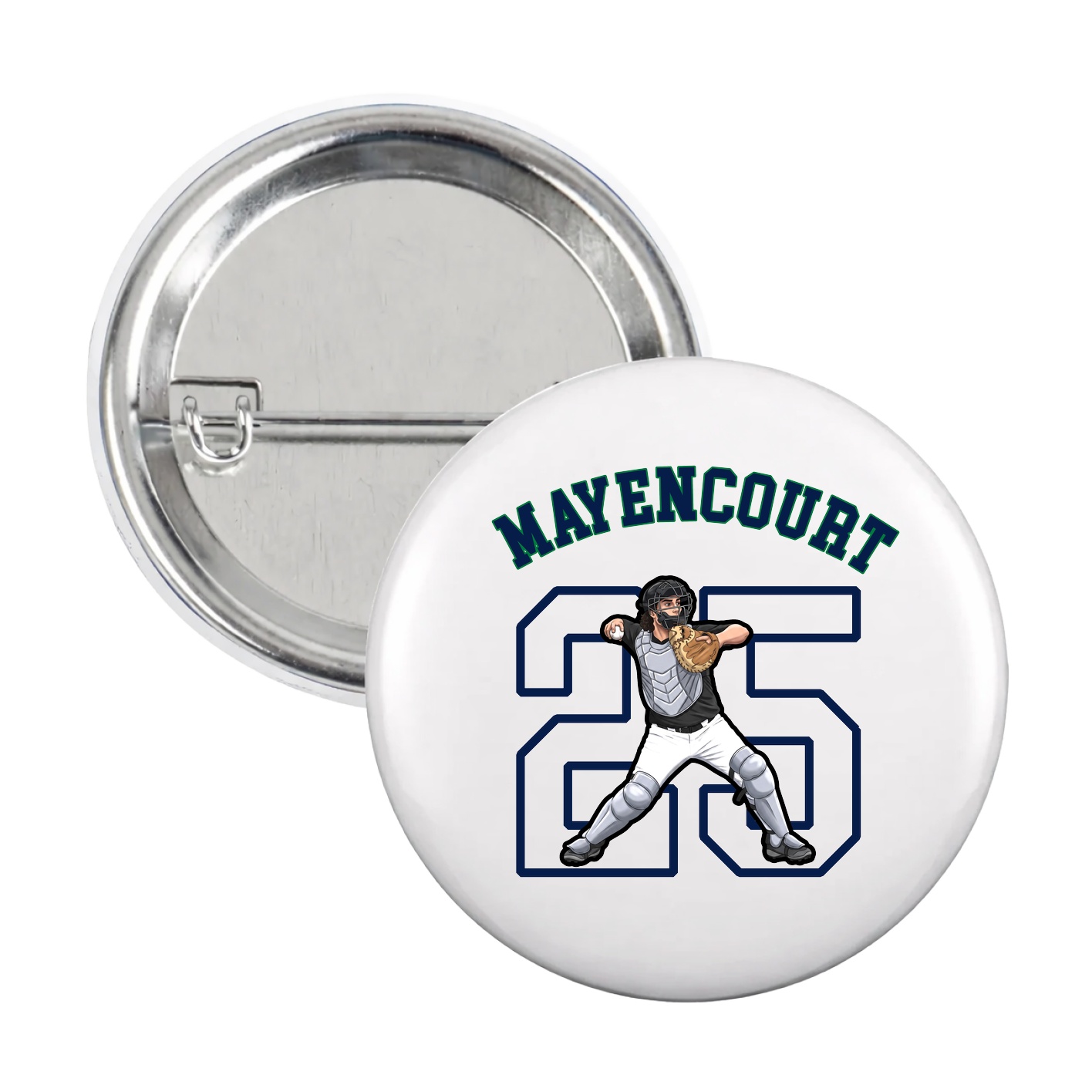 Game Day Button — Shirsey Arch in White
