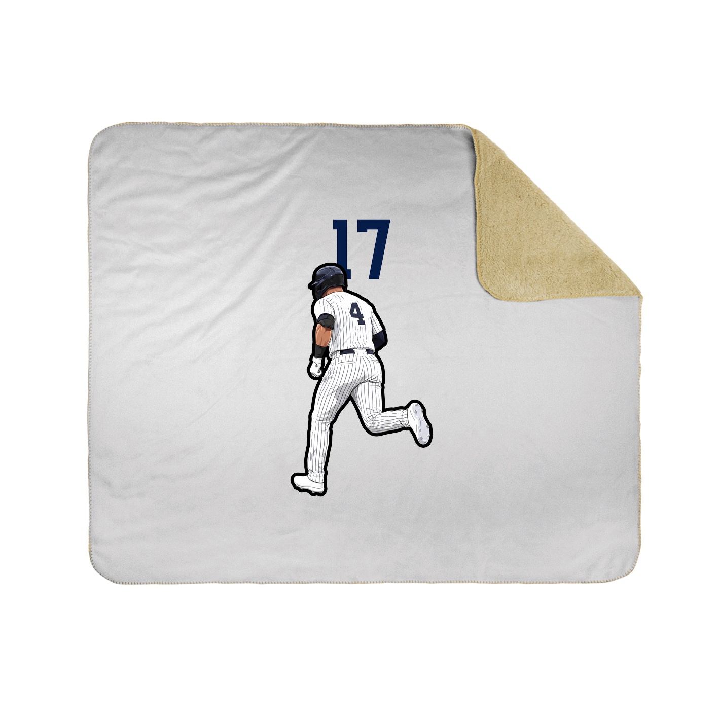 Throw Blanket — Number Top in White