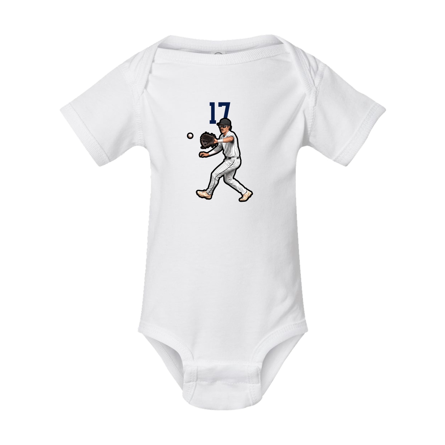 Baby Onesie — Number Top in White