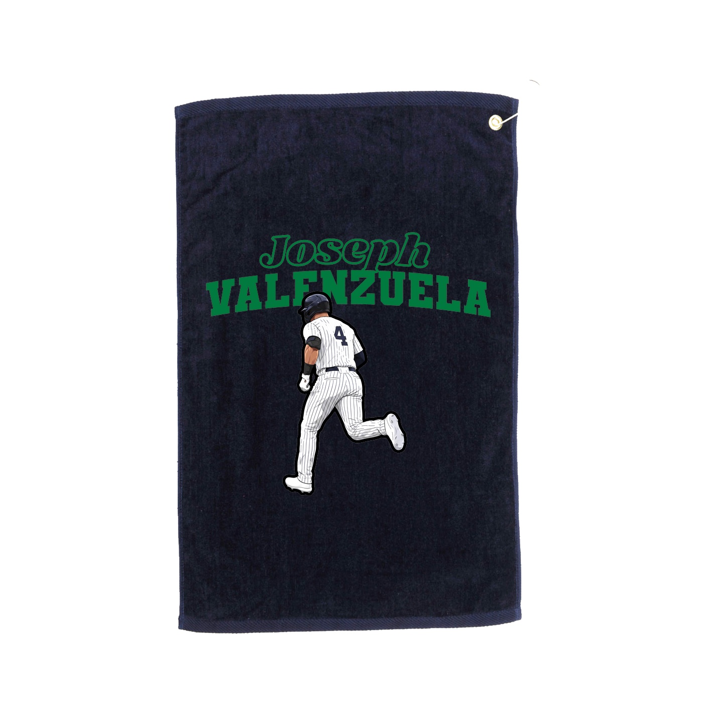 Golf Towel — Name Arch in Navy
