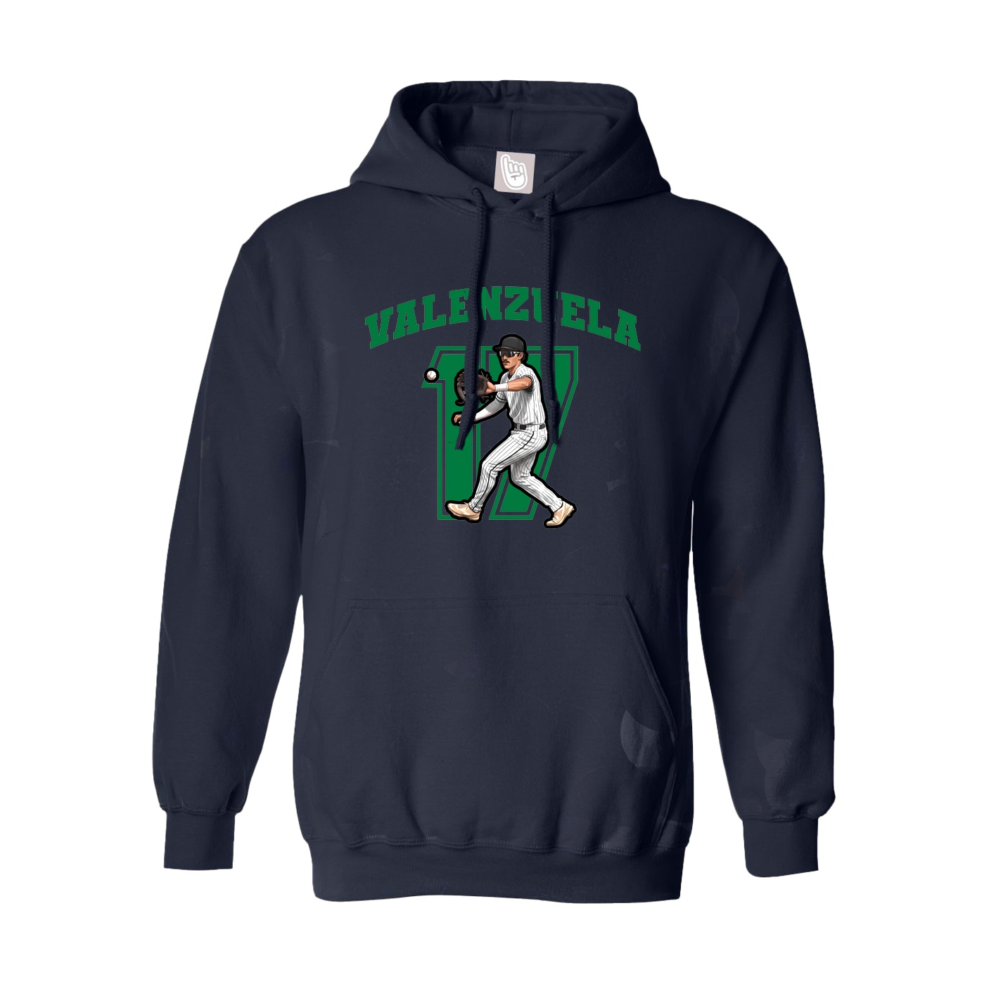 Youth Hoodie — Number in Navy