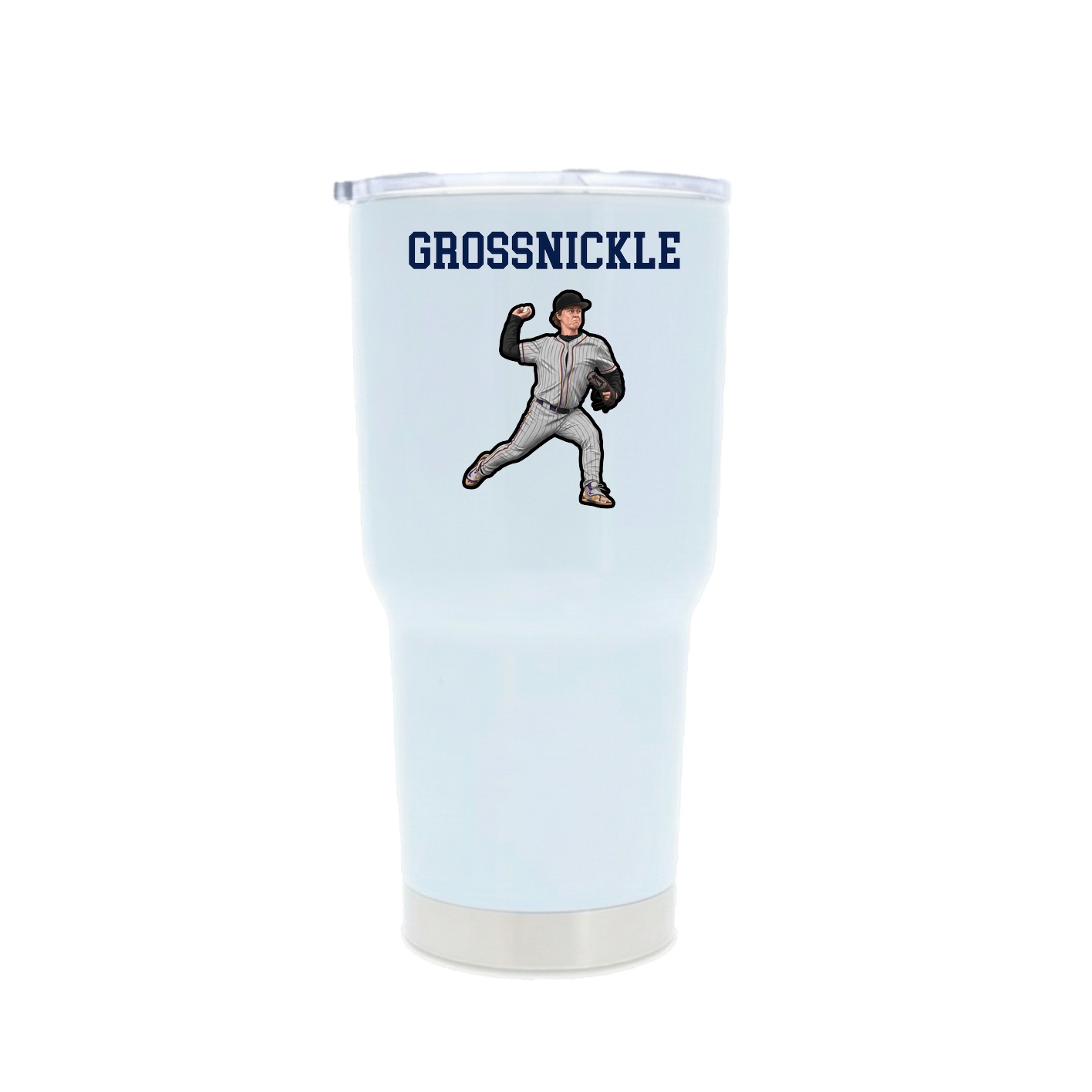 30oz Stainless Steel Tumbler — Shirsey in White