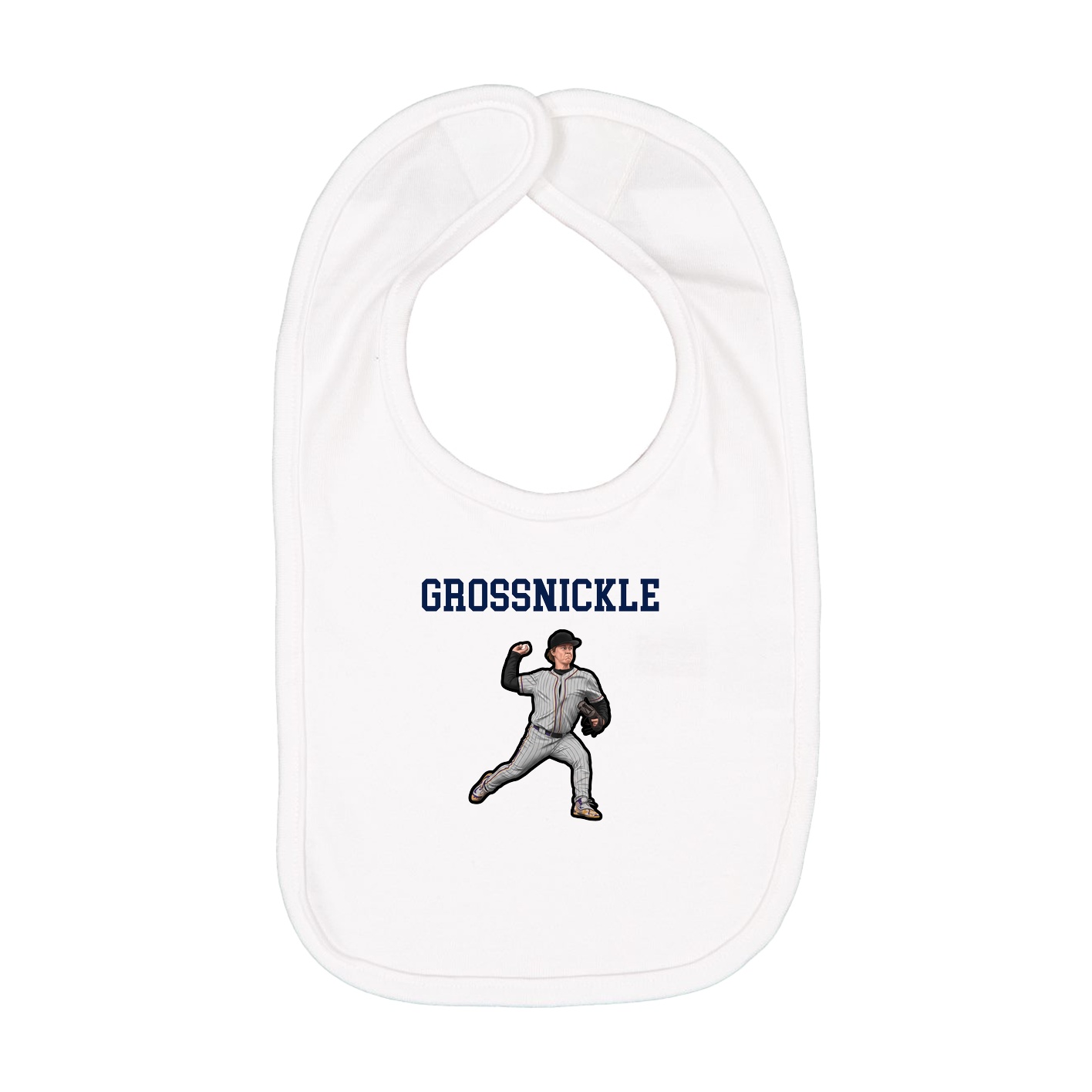 Infant Bib — Shirsey in White