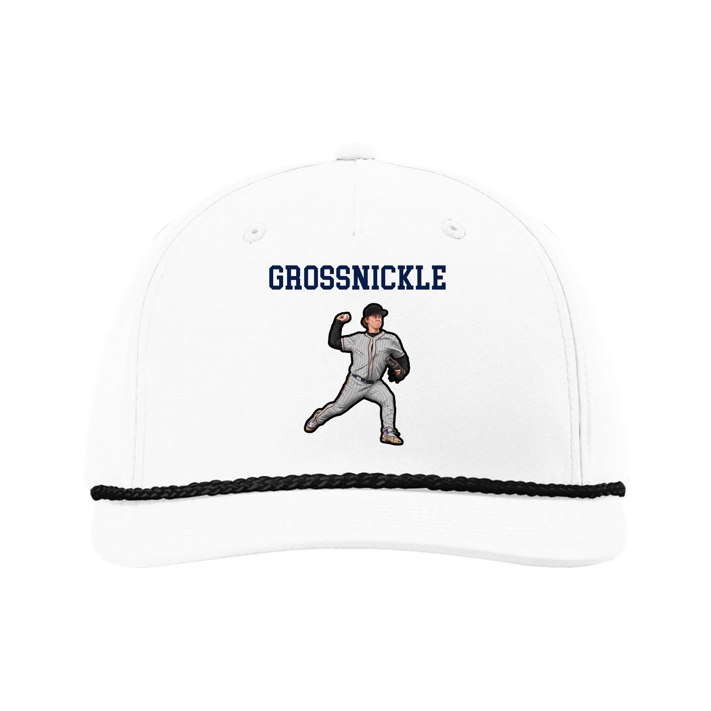 Five-Panel Classic Rope Cap — Shirsey in White