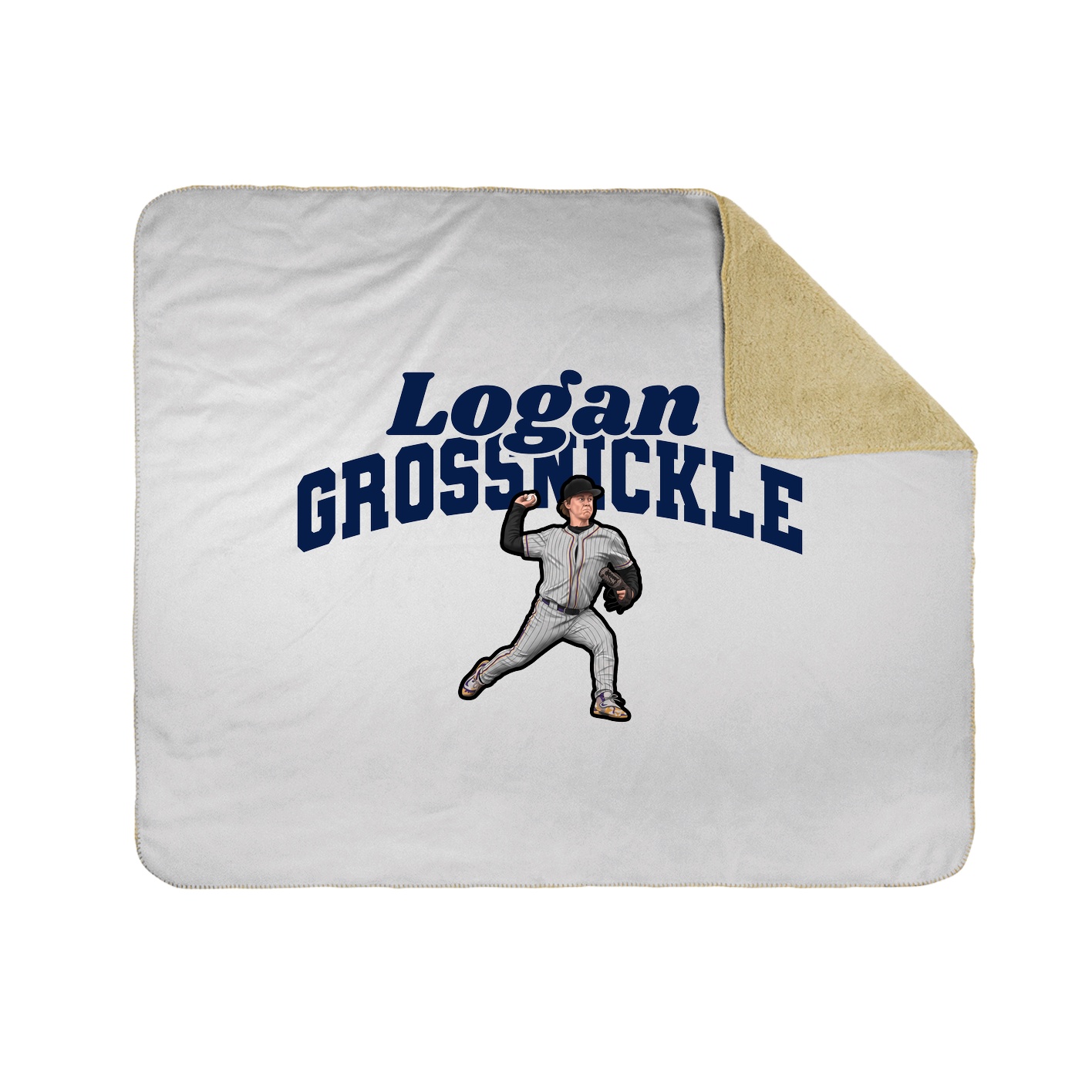 Throw Blanket — Signature Arch in White