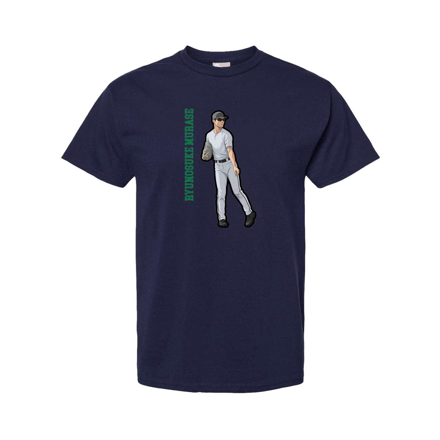 Youth Tee — Name Vertical in Navy