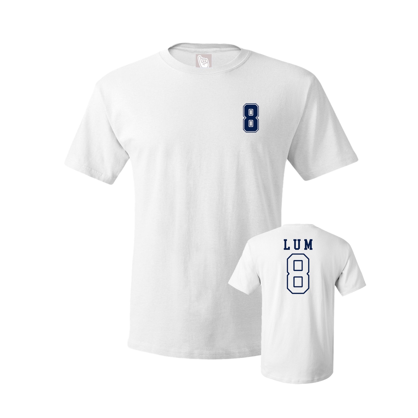 Youth Tee — Chest Back in White