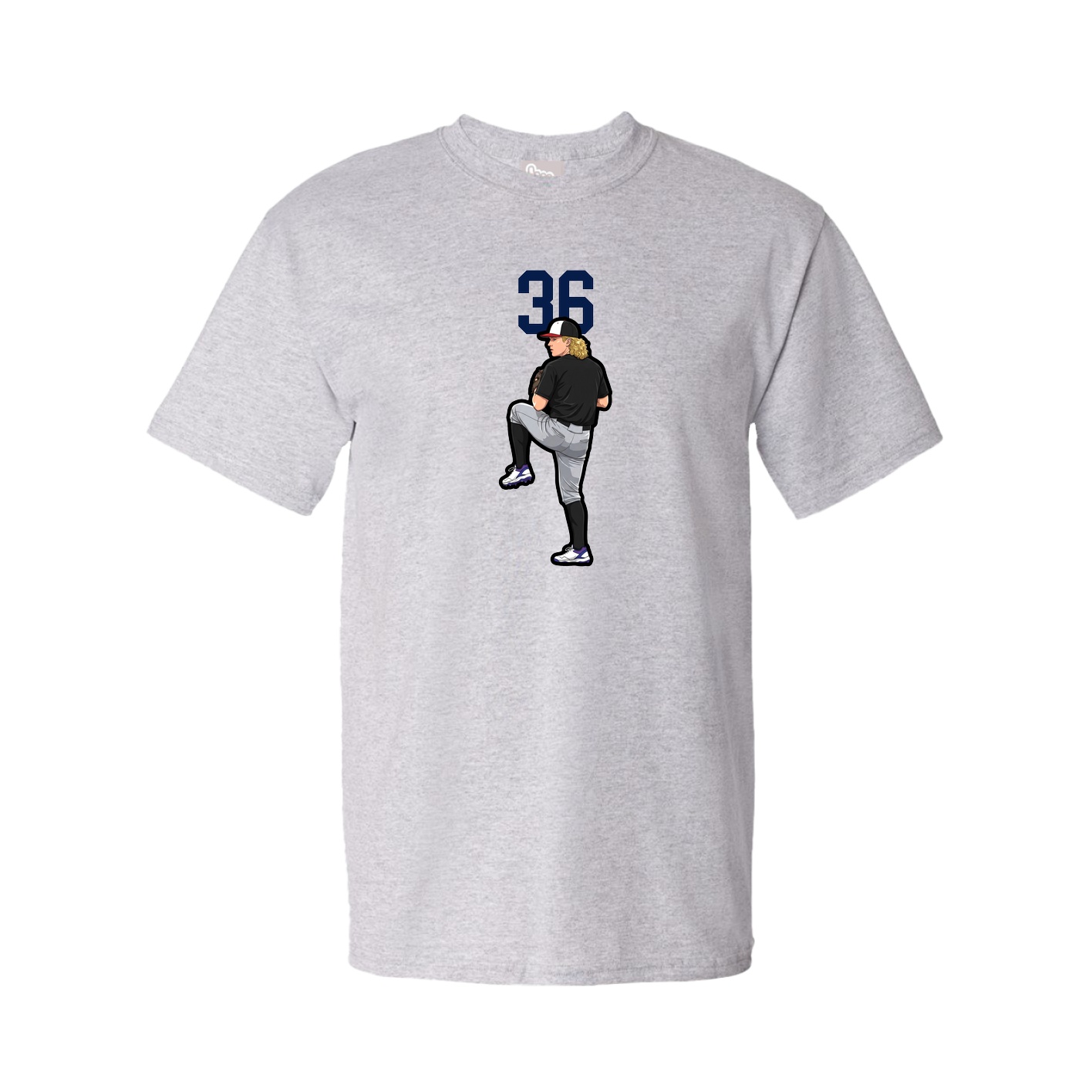 Tee — Number Top in Grey