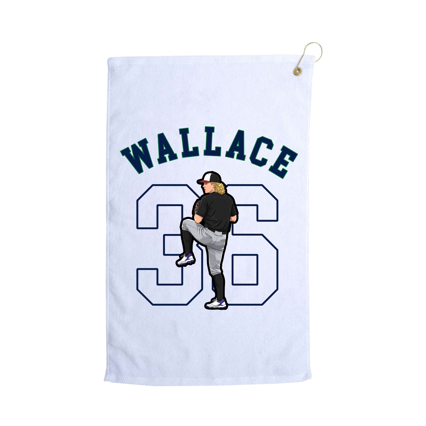 Golf Towel — Shirsey Arch in White