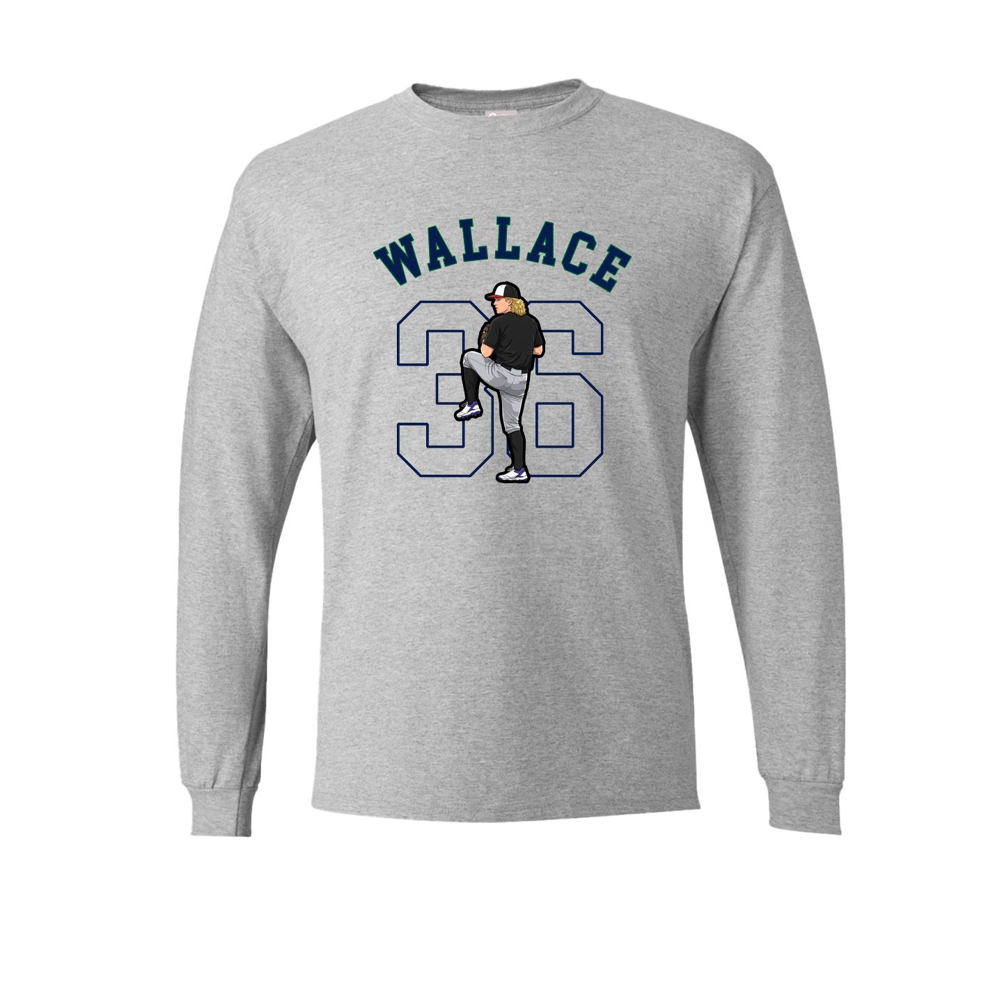 Long Sleeve Tee — Shirsey Arch in Grey