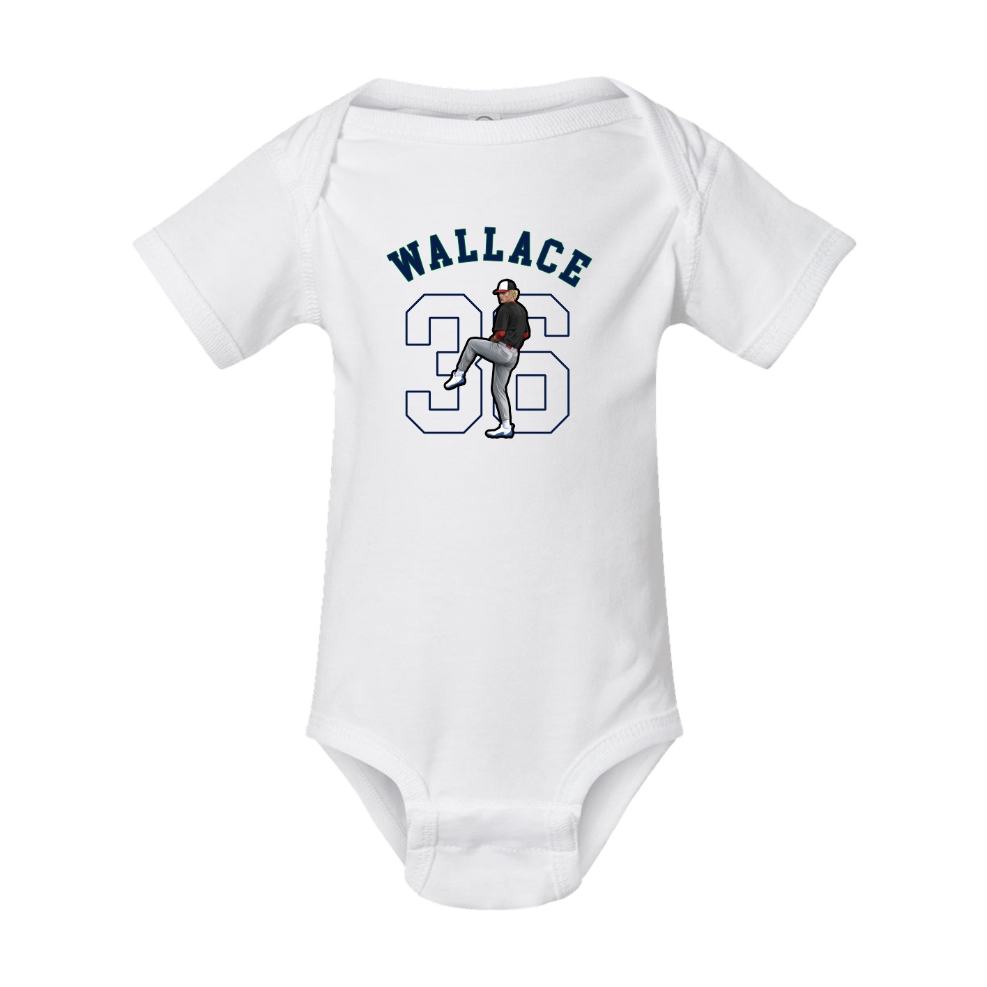 Baby Onesie — Shirsey Arch in White