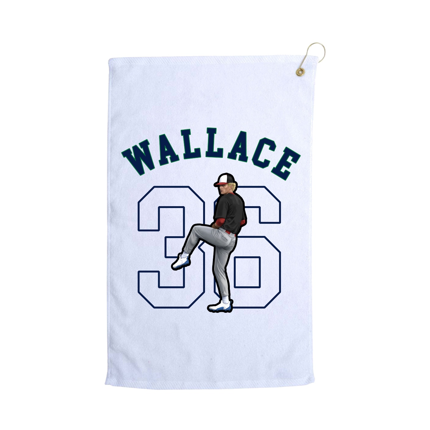 Golf Towel — Shirsey Arch in White