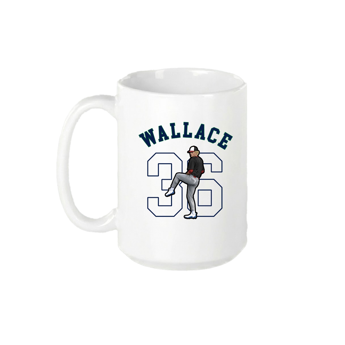 15oz Coffee Mug — Shirsey Arch in White