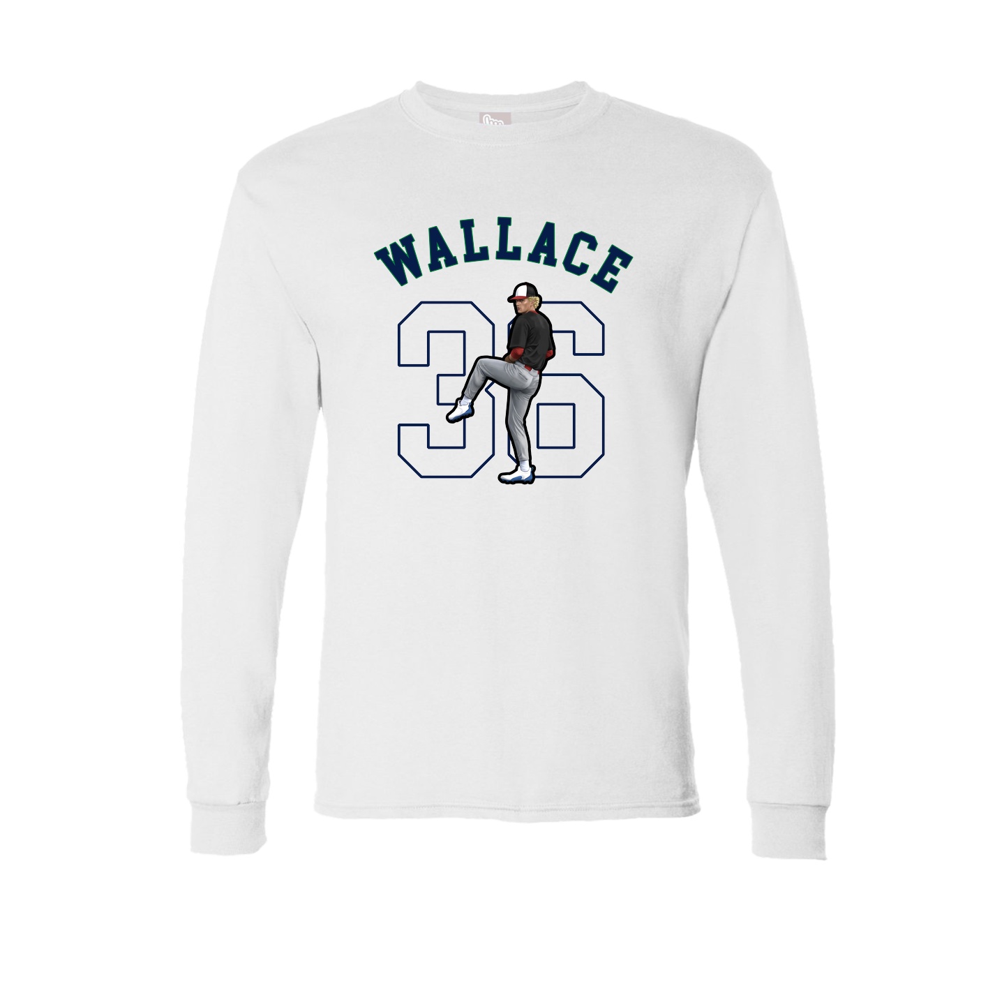 Long Sleeve Tee — Shirsey Arch in White