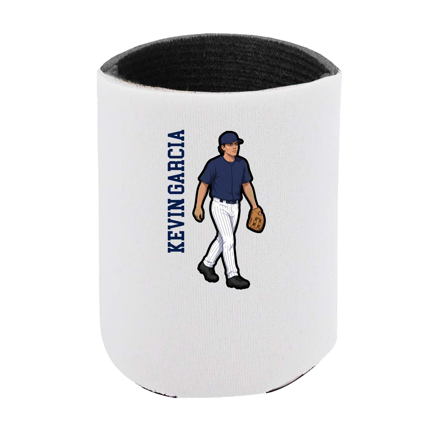 Can Holder — Name Vertical in White