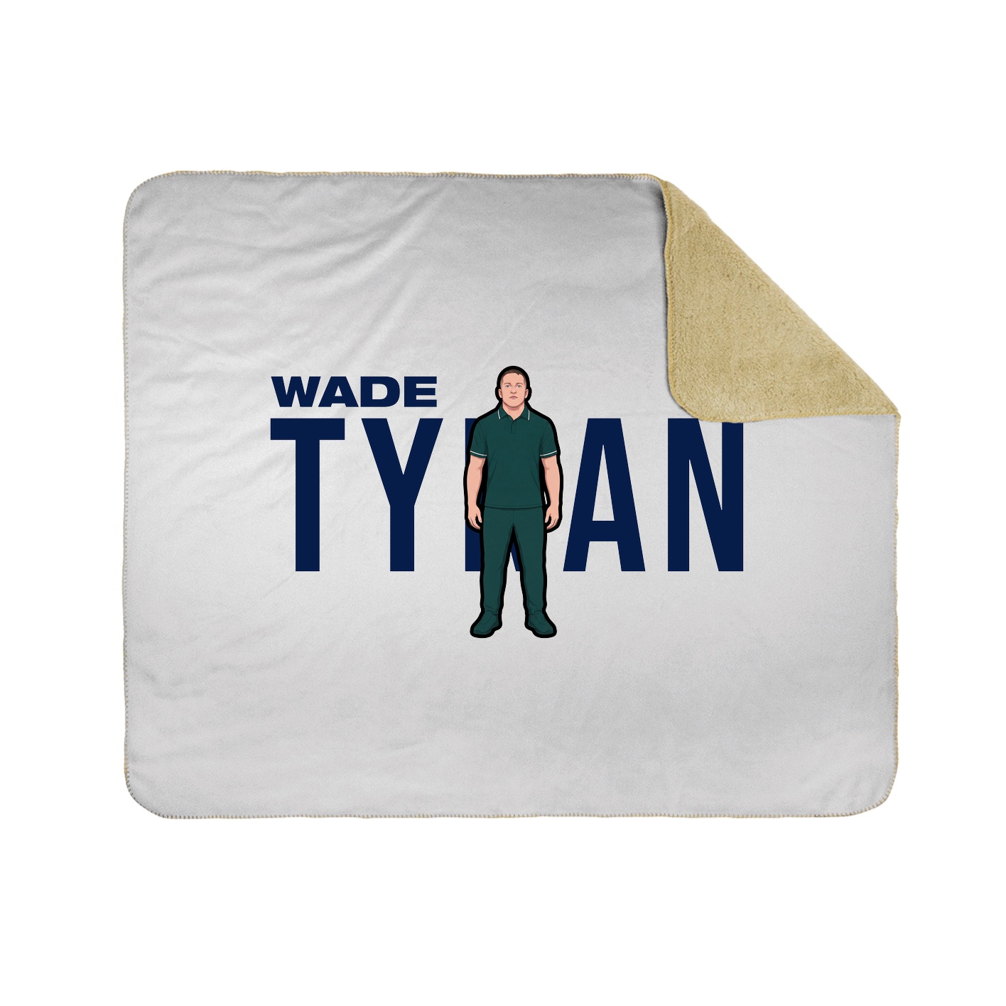 Throw Blanket — Player Name in White
