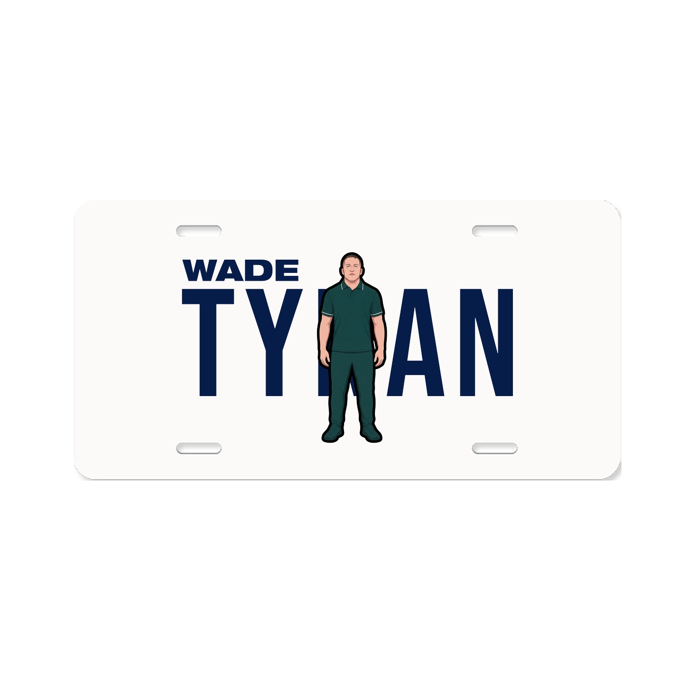 License Plate — Player Name in Classic