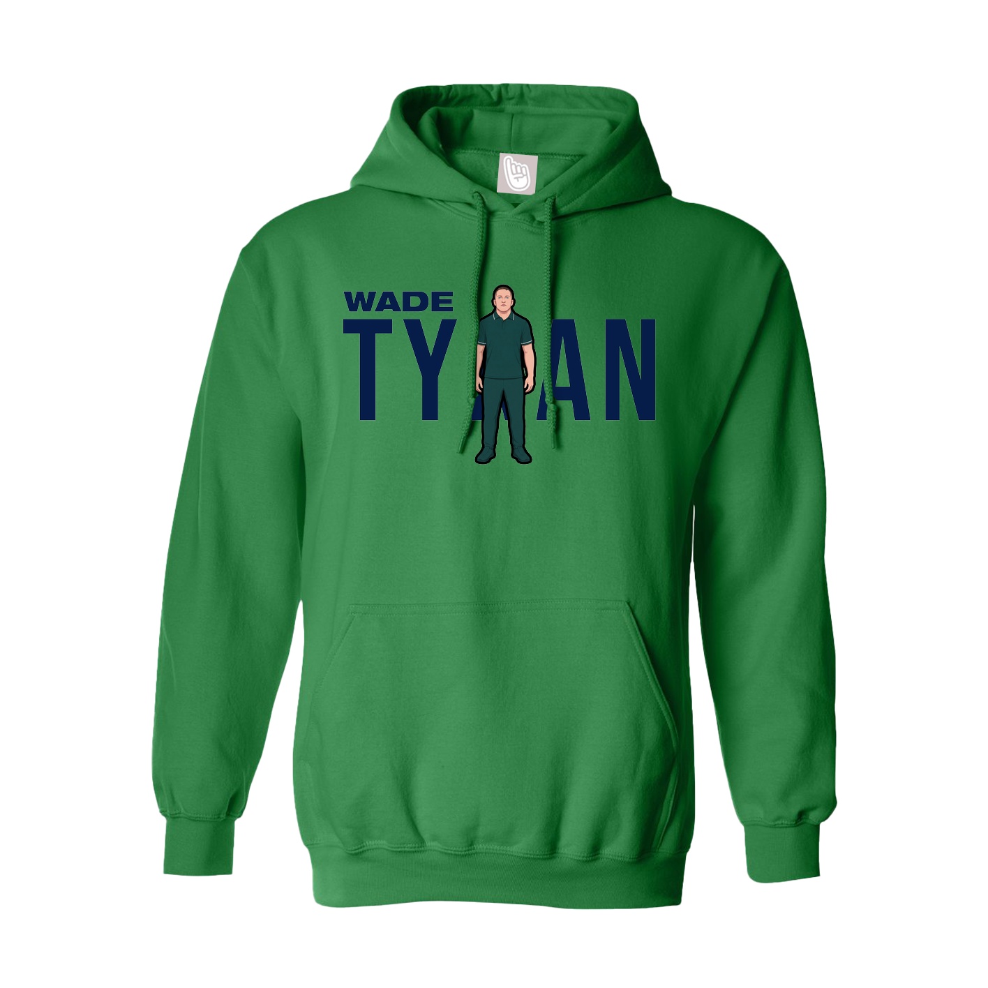 Hoodie — Player Name in Green