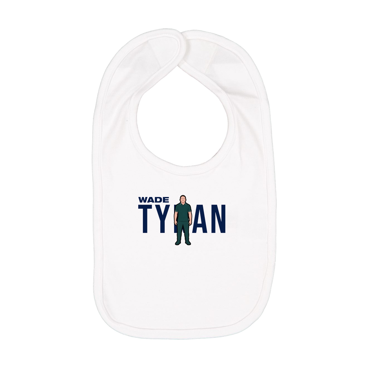 Infant Bib — Player Name in White
