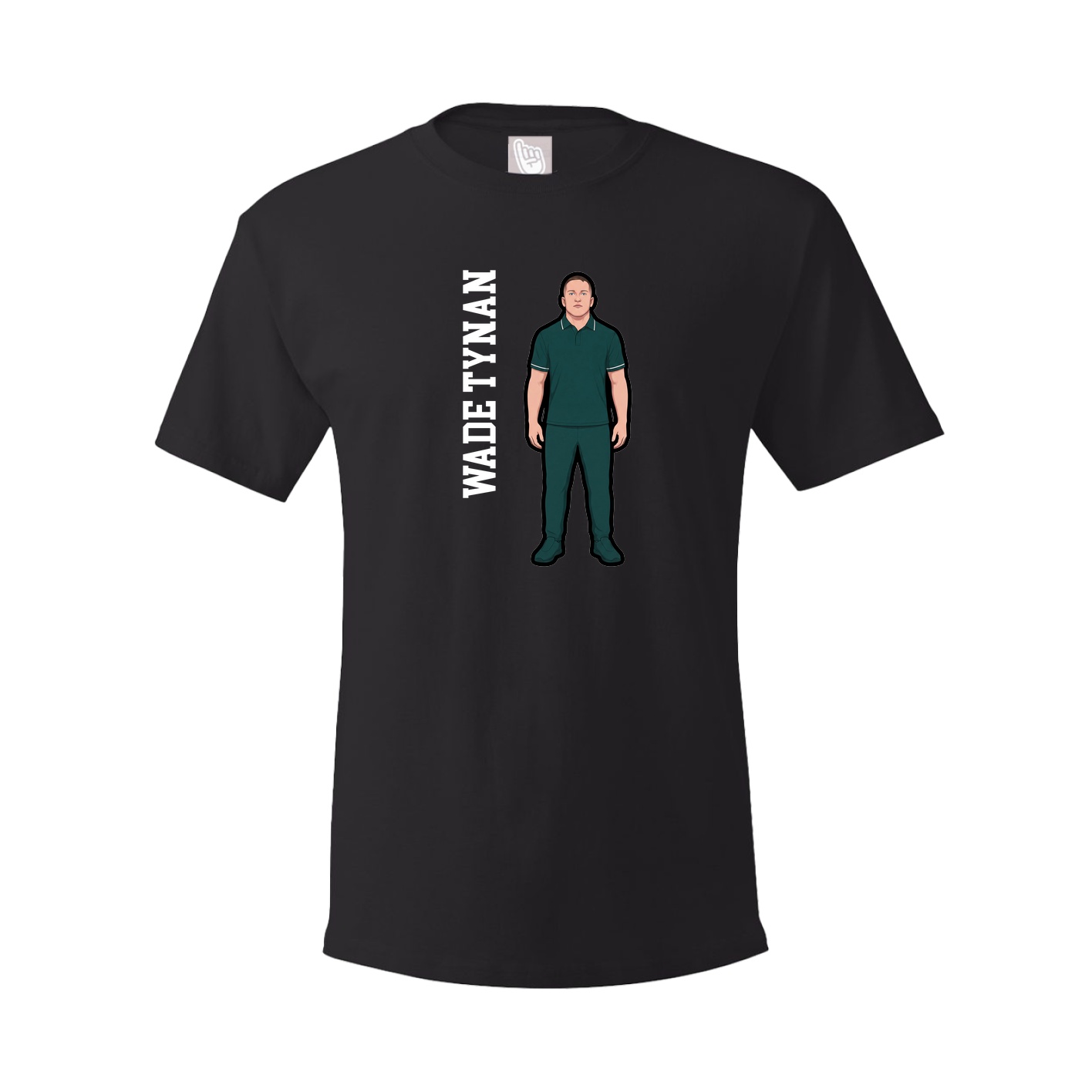 Youth Tee — Name Vertical in Black