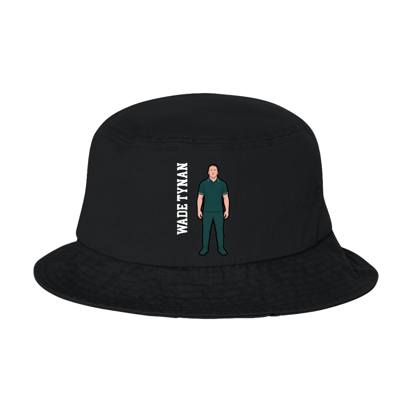 Bucket Cap — Name Vertical in Black