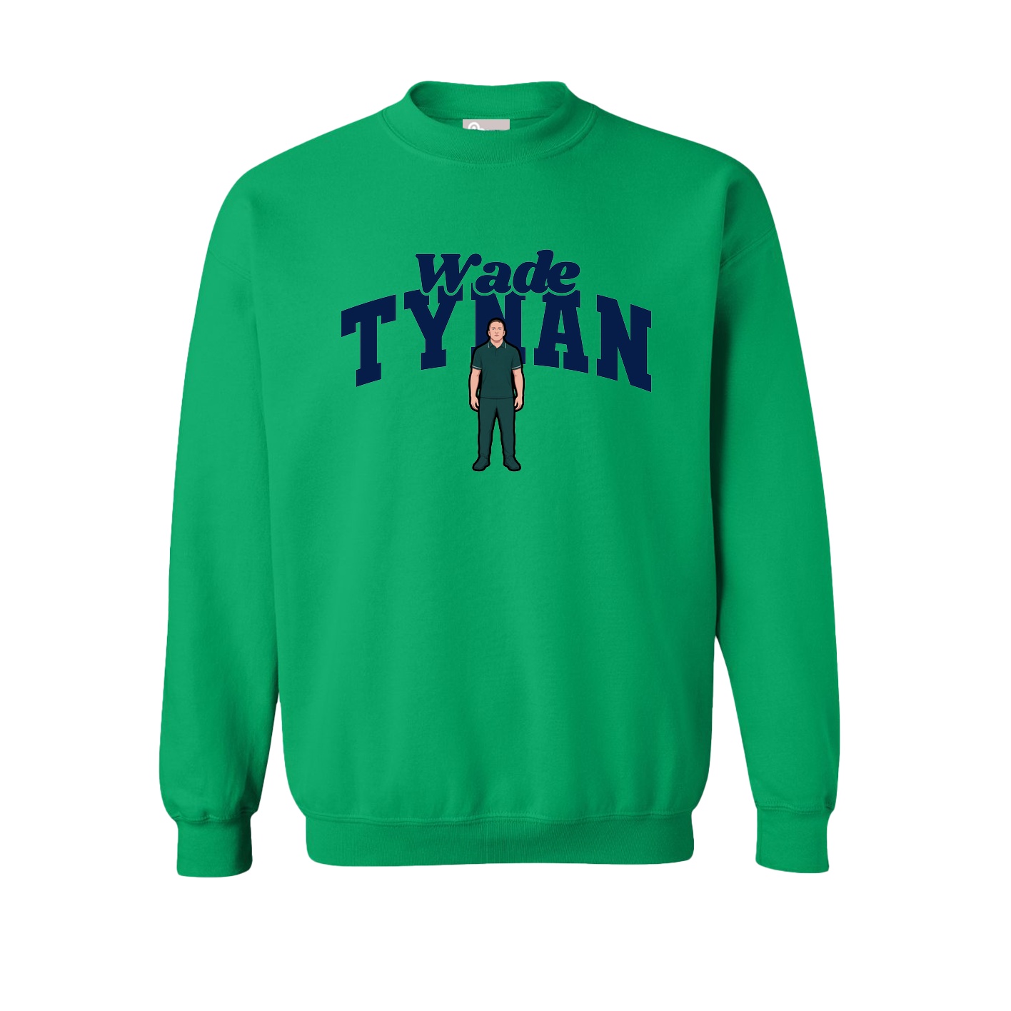 Fleece Crew — Signature Arch in Green