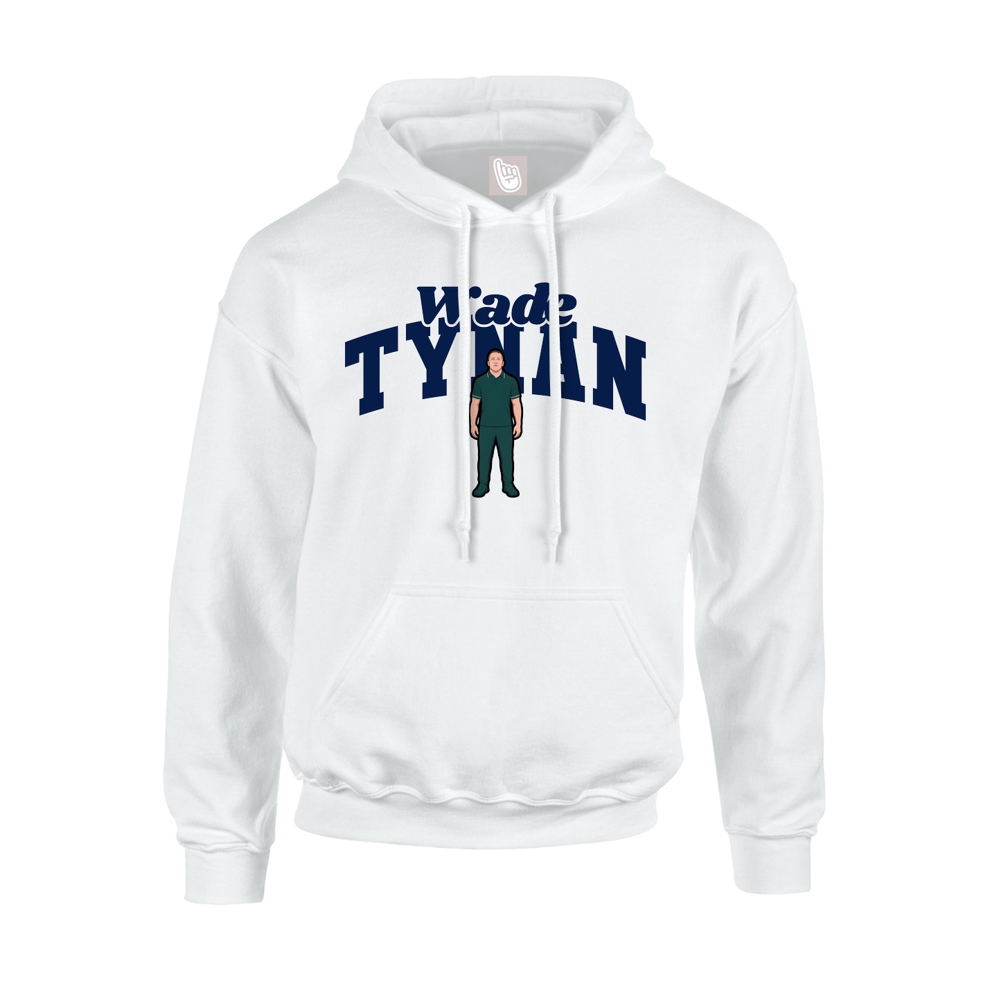 Youth Hoodie — Signature Arch in White