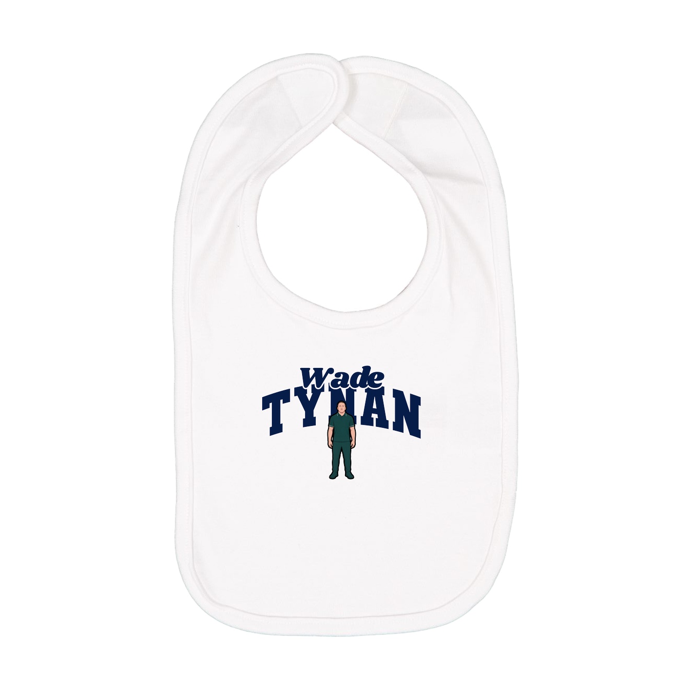 Infant Bib — Signature Arch in White