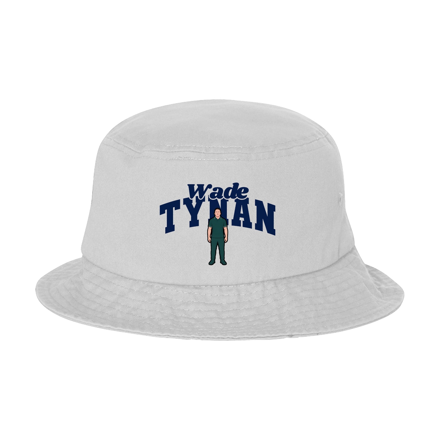 Bucket Cap — Signature Arch in White