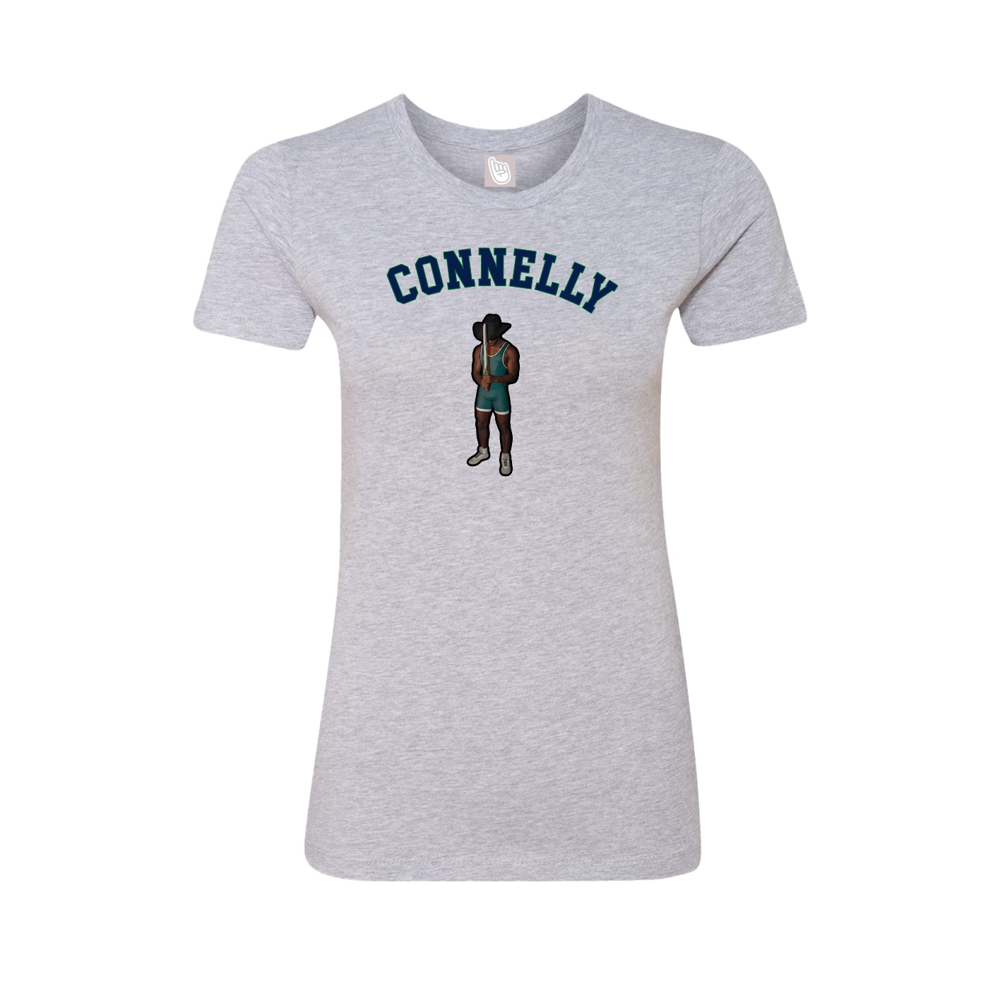 Fitted Women's Tee — Shirsey Arch in Grey