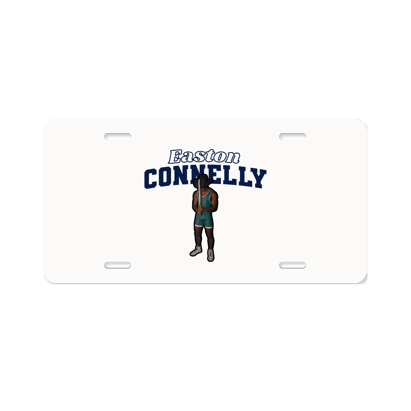 License Plate — Name Arch in Classic