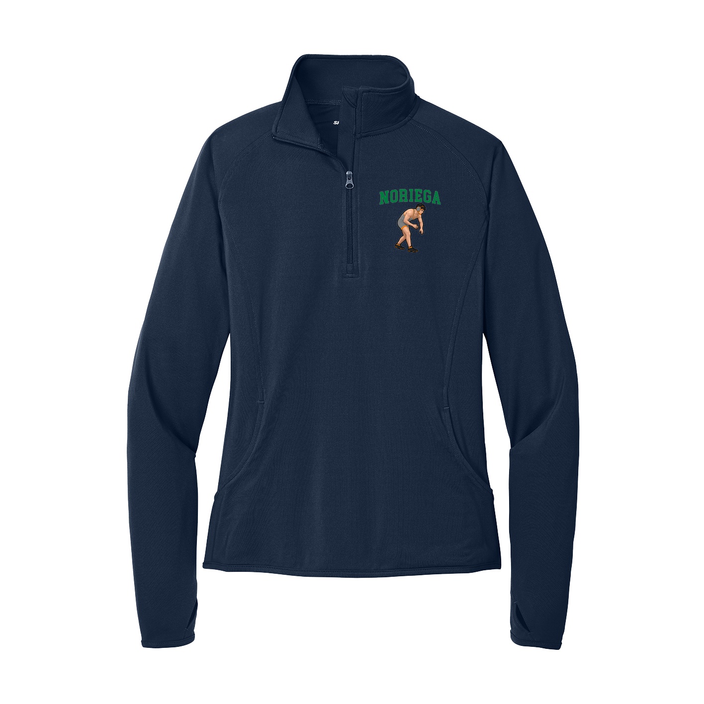 Women's Q-Zip Pullover — Shirsey in Navy