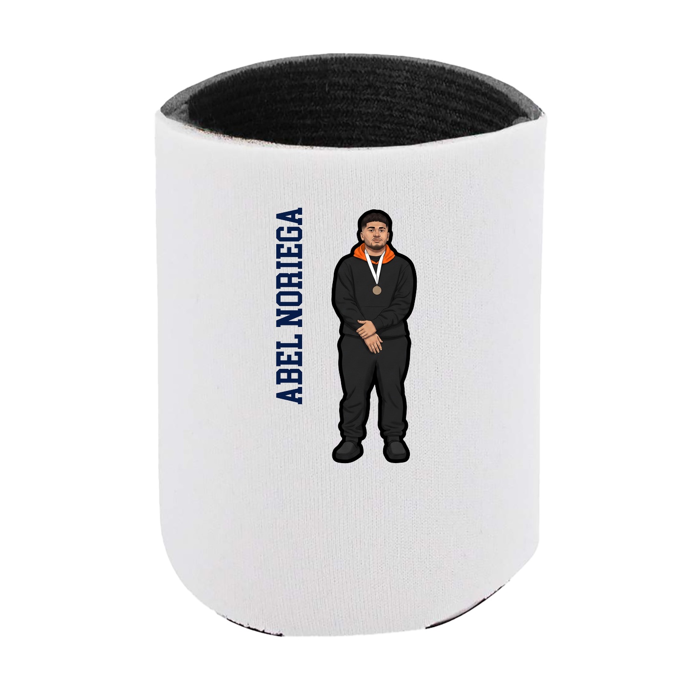 Can Holder — Name Vertical in White