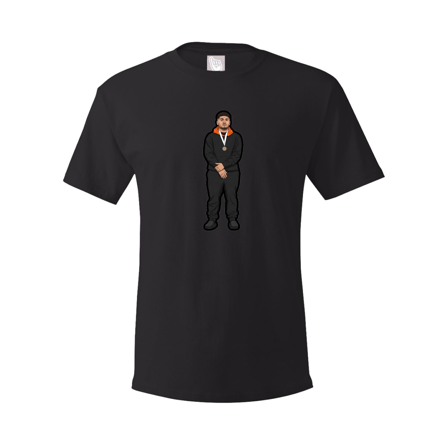 Tee — Name Vertical in Black