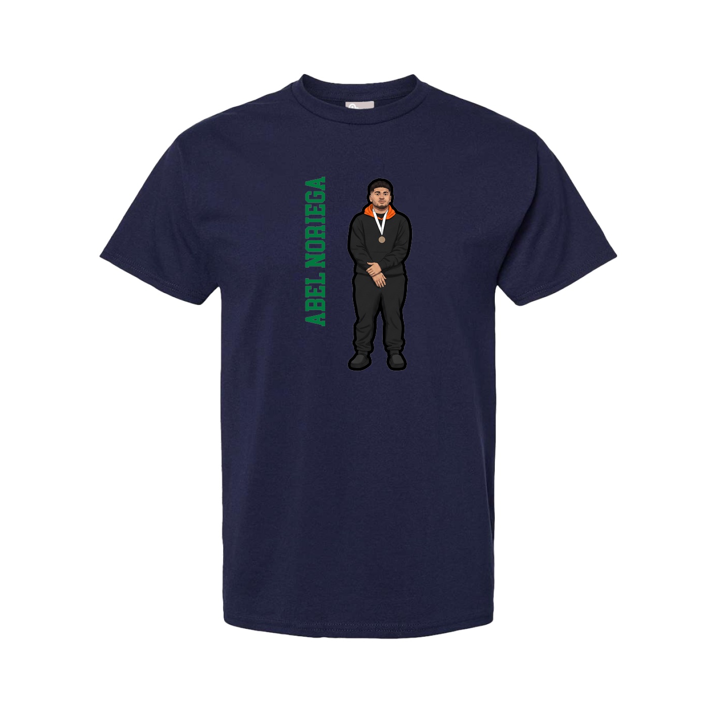 Youth Tee — Name Vertical in Navy