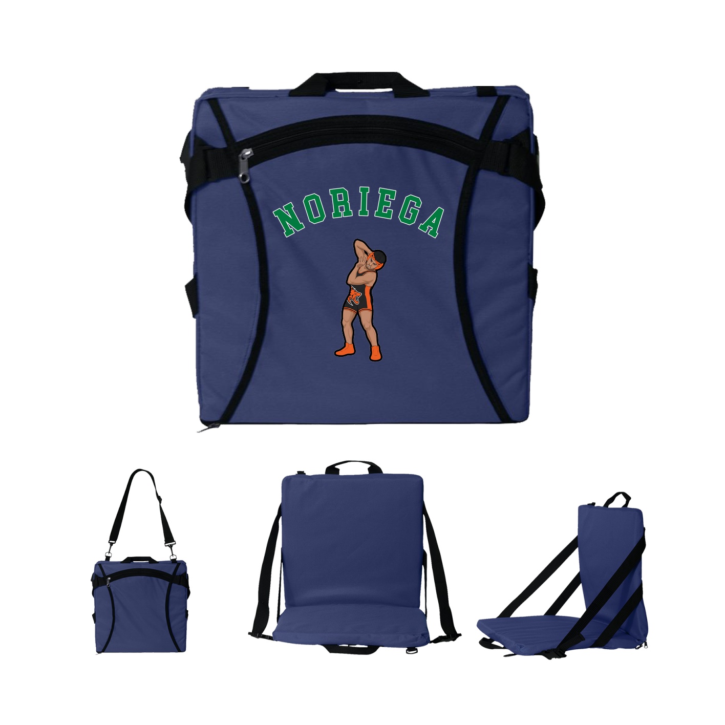 Folding Stadium Seat — Shirsey Arch in Navy