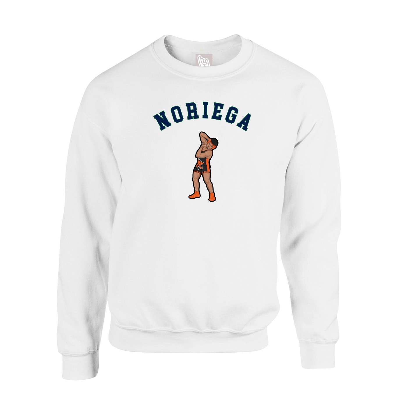 Fleece Crew — Shirsey Arch in White